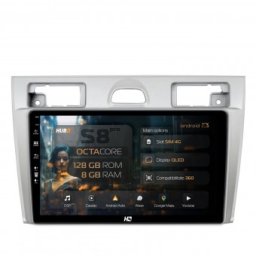 Navigatie Ford Fiesta (2002-2008) 8GB RAM Android 13 Octacore Slot Sim 4G DSP GPS Wi-FI Carplay Android Auto USB Bluetooth Waze Touchscreen 9 Inch
