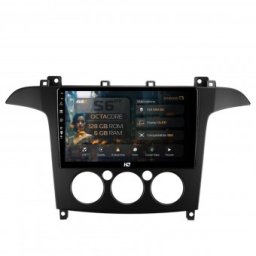 Navigatie Ford S-MAX (2006-2015) Clima Manuala 6GB RAM Android 13 Octacore Slot Sim 4G DSP GPS Wi-FI Carplay Android Auto USB Bluetooth Waze Touchscreen 9 Inch