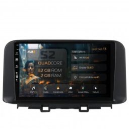 Navigatie Hyundai Kona (2017-2023) 2GB RAM Android 13 GPS Wi-FI Carplay Android Auto USB Bluetooth Radio Waze Touchscreen 10.1 inch