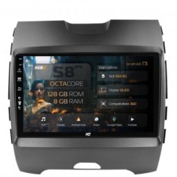 Navigatie Ford Edge (2016-2021) 8GB RAM Android 13 Octacore Slot Sim 4G DSP GPS Wi-FI Carplay Android Auto USB Bluetooth Waze Touchscreen 9 Inch