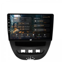 Navigatie Toyota AYGO / Citroen C1 (2005-2014) 8GB RAM Android 13 Octacore Slot Sim 4G DSP GPS Wi-FI Carplay Android Auto USB Bluetooth Waze Touchscreen 10.1 Inch