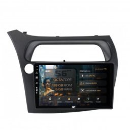 Navigatie Honda Civic Hatchback (2006-2011) 6GB RAM Android 13 Octacore Slot Sim 4G DSP GPS Wi-FI Carplay Android Auto USB Bluetooth Waze Touchscreen 9 Inch