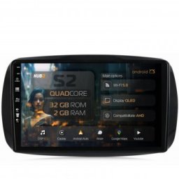 Navigatie Smart For Two (2016-Prezent) 2GB RAM Android 13 GPS Wi-FI Carplay Android Auto USB Bluetooth Radio Waze Touchscreen 9 inch