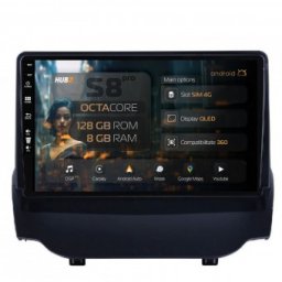 Navigatie Ford EcoSport (2013-16) 8GB RAM Android 13 Octacore Slot Sim 4G DSP GPS Wi-FI Carplay Android Auto USB Bluetooth Waze Touchscreen 9 Inch