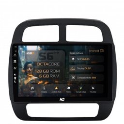 Navigatie Dacia Spring (2021- Prezent) 6GB RAM Android 13 Octacore Slot Sim 4G DSP GPS Wi-FI Carplay Android Auto USB Bluetooth Waze Touchscreen 9 Inch