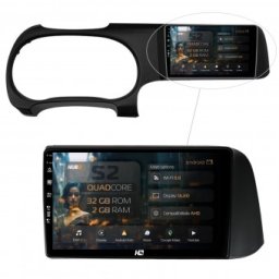 Navigatie Hyundai I10 (2020+) 2GB RAM Android 13 GPS Wi-FI Carplay Android Auto USB Bluetooth Radio Waze Touchscreen 9 inch
