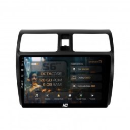 Navigatie Suzuki Swift (2003-2010) 6GB RAM Android 13 Octacore Slot Sim 4G DSP GPS Wi-FI Carplay Android Auto USB Bluetooth Waze Touchscreen 10.1 Inch