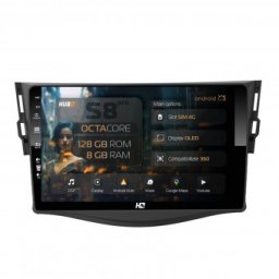 Navigatie Toyota RAV4 (2006-2013) 8GB RAM Android 13 Octacore Slot Sim 4G DSP GPS Wi-FI Carplay Android Auto USB Bluetooth Waze Touchscreen 9 Inch