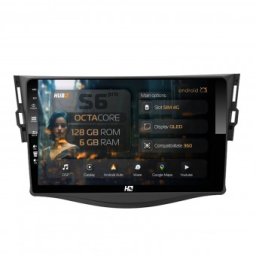 Navigatie Toyota RAV4 (2006-2013) 6GB RAM Android 13 Octacore Slot Sim 4G DSP GPS Wi-FI Carplay Android Auto USB Bluetooth Waze Touchscreen 9 Inch
