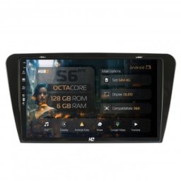 Navigatie Skoda Octavia 3 (2013-2018) 6GB RAM Android 13 Octacore Slot Sim 4G DSP GPS Wi-FI Carplay Android Auto USB Bluetooth Waze Touchscreen 10.1 Inch
