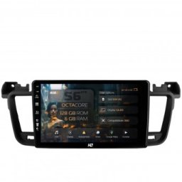 Navigatie Peugeot 508 (2010-2018) 6GB RAM Android 13 Octacore Slot Sim 4G DSP GPS Wi-FI Carplay Android Auto USB Bluetooth Waze Touchscreen 9 Inch