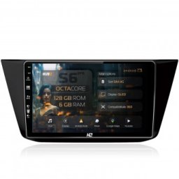 Navigatie Volkswagen Tiguan (2016+) 6GB RAM Android 13 Octacore Slot Sim 4G DSP GPS Wi-FI Carplay Android Auto USB Bluetooth Waze Touchscreen 10.1 Inch