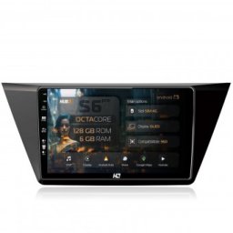 Navigatie Volkswagen Touran (2016+) 6GB RAM Android 13 Octacore Slot Sim 4G DSP GPS Wi-FI Carplay Android Auto USB Bluetooth Waze Touchscreen 10.1 Inch