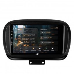 Navigatie Fiat 500X (2014-2020) 6GB RAM Android 13 Octacore Slot Sim 4G DSP GPS Wi-FI Carplay Android Auto USB Bluetooth Waze Touchscreen 9 Inch