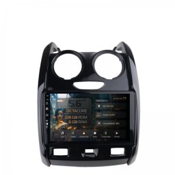 Navigatie Dacia Duster (2012-2018) 6GB RAM Android 13 Octacore Slot Sim 4G DSP GPS Wi-FI Carplay Android Auto USB Bluetooth Waze Touchscreen 9 Inch