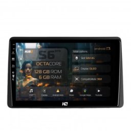 Navigatie Dacia Duster (2018-2021) 6GB RAM Android 13 Octacore Slot Sim 4G DSP GPS Wi-FI Carplay Android Auto USB Bluetooth Waze Touchscreen 9 Inch