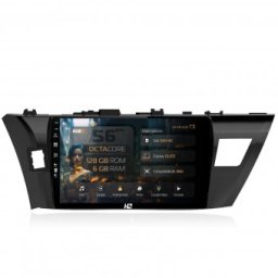 Navigatie Toyota Corolla (2012-2016) 6GB RAM Android 13 Octacore Slot Sim 4G DSP GPS Wi-FI Carplay Android Auto USB Bluetooth Waze Touchscreen 10.1 Inch