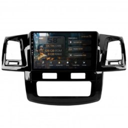 Navigatie Toyota Hilux (2008-2014) 8GB RAM Android 13 Octacore Slot Sim 4G DSP GPS Wi-FI Carplay Android Auto USB Bluetooth Waze Touchscreen 9 Inch