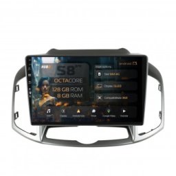 Navigatie Chevrolet Captiva (2011-2018) 8GB RAM Android 13 Octacore Slot Sim 4G DSP GPS Wi-FI Carplay Android Auto USB Bluetooth Waze Touchscreen 10.1 Inch