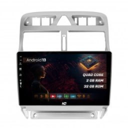 Navigatie Peugeot 307 (2001-2008) 2GB RAM Android 13 GPS Wi-FI Carplay Android Auto USB Bluetooth Radio Waze Touchscreen 9 inch