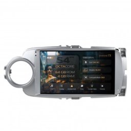 Navigatie Toyota Yaris (2010-2018) 4GB RAM Android 13 Octacore Slot Sim 4G DSP GPS Wi-FI Carplay Android Auto USB Bluetooth Waze Touchscreen 9 inch