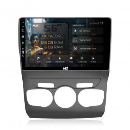 Navigatie Citroen C4L (2011-2016) 6GB RAM Android 13 Octacore Slot Sim 4G DSP GPS Wi-FI Carplay Android Auto USB Bluetooth Waze Touchscreen 10.1 Inch