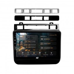 Navigatie Volkswagen Touareg (2010-2018) 6GB RAM Android 13 Octacore Slot Sim 4G DSP GPS Wi-FI Carplay Android Auto USB Bluetooth Waze Touchscreen 9 Inch