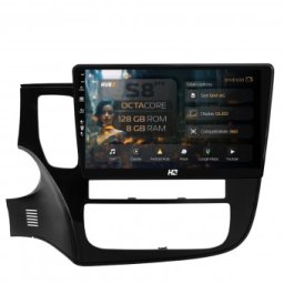 Navigatie Mitsubishi Outlander (2013-2020) 8GB RAM Android 13 Octacore Slot Sim 4G DSP GPS Wi-FI Carplay Android Auto USB Bluetooth Waze Touchscreen 10.1 Inch