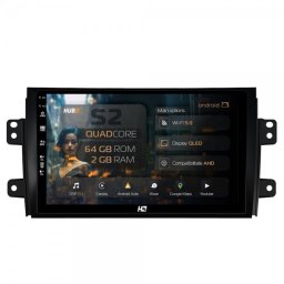Navigatie Suzuki SX4 (2006-2014) / Fiat Sedici (2005-2014) 2GB RAM Android 13 GPS Wi-FI Carplay Android Auto USB Bluetooth Radio Waze Touchscreen 9 inch