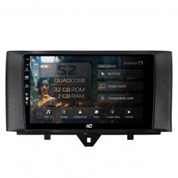 Navigatie Smart Fortwo (2010-2015) 2GB RAM Android 13 GPS Wi-FI Carplay Android Auto USB Bluetooth Radio Waze Touchscreen 9 inch