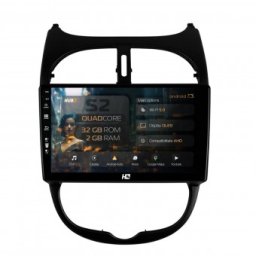 Navigatie Peugeot 206 (1998-2012) 2GB RAM Android 13 GPS Wi-FI Carplay Android Auto USB Bluetooth Radio Waze Touchscreen 9 inch