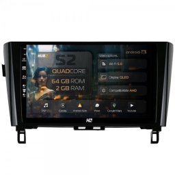 Navigatie Nissan Qashqai J11 / Nissan X-Trail (2013+) 2GB RAM Android 13 GPS Wi-FI Carplay Android Auto USB Bluetooth Radio Waze Touchscreen 10.1 inch