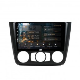 Navigatie BMW Seria 1 E87 (2007-2011) Clima Manuala 2GB RAM Android 13 GPS Wi-FI Carplay Android Auto USB Bluetooth Radio Waze Touchscreen 9 inch