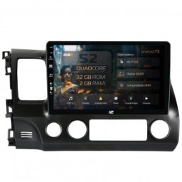 Navigatie Honda Civic (2005-2012) 2GB RAM Android 13 GPS Wi-FI Carplay Android Auto USB Bluetooth Radio Waze Touchscreen 9 inch