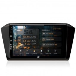 Navigatie Volkswagen Passat B8 4GB RAM Android 13 Octacore Slot Sim 4G DSP GPS Wi-FI Carplay Android Auto USB Bluetooth Waze Touchscreen 10.1 Inch