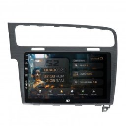 Navigatie Volkswagen Golf 7 2GB RAM Android 13 GPS Wi-FI Carplay Android Auto USB Bluetooth Radio Waze Touchscreen 10.1 inch