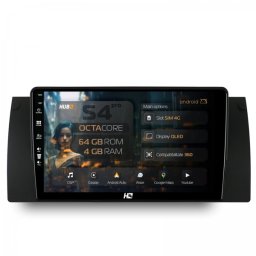 Navigatie BMW Seria 5 E39 / X5 E53 / Seria 7 E38 4GB RAM Android 13 Octacore Slot Sim 4G DSP GPS Wi-FI Carplay Android Auto USB Bluetooth Waze Touchscreen 9 inch