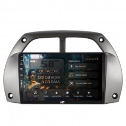 Navigatie Toyota RAV4 (2001-2006) 8GB RAM Android 13 Octacore Slot Sim 4G DSP GPS Wi-FI Carplay Android Auto USB Bluetooth Waze Touchscreen 9 Inch