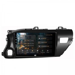Navigatie Toyota Hilux (2015-2025) 8GB RAM Android 13 Octacore Slot Sim 4G DSP GPS Wi-FI Carplay Android Auto USB Bluetooth Waze Touchscreen 10.1 Inch