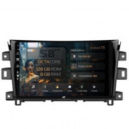 Navigatie Nissan Navara (2015+) 8GB RAM Android 13 Octacore Slot Sim 4G DSP GPS Wi-FI Carplay Android Auto USB Bluetooth Waze Touchscreen 10.1 Inch