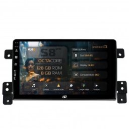 Navigatie Suzuki Grand Vitara (2005-2015) 8GB RAM Android 13 Octacore Slot Sim 4G DSP GPS Wi-FI Carplay Android Auto USB Bluetooth Waze Touchscreen 9 Inch