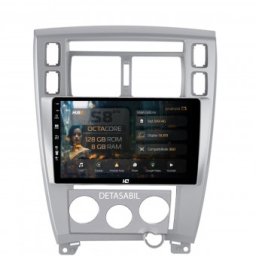 Navigatie Hyundai Tucson (2004-2009) 8GB RAM Android 13 Octacore Slot Sim 4G DSP GPS Wi-FI Carplay Android Auto USB Bluetooth Waze Touchscreen 10.1 Inch