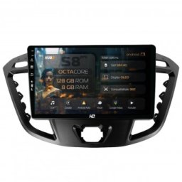 Navigatie Ford Transit Tourneo (2012-2020) 8GB RAM Android 13 Octacore Slot Sim 4G DSP GPS Wi-FI Carplay Android Auto USB Bluetooth Waze Touchscreen 9 Inch