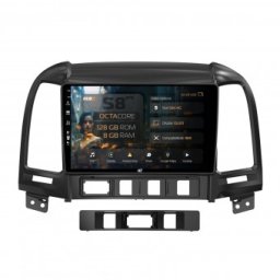 Navigatie Hyundai Santa Fe (2006-2012) 8GB RAM Android 13 Octacore Slot Sim 4G DSP GPS Wi-FI Carplay Android Auto USB Bluetooth Waze Touchscreen 9 Inch