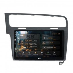 Navigatie Volkswagen GOLF 7 8GB RAM Android 13 Octacore Slot Sim 4G DSP GPS Wi-FI Carplay Android Auto USB Bluetooth Waze Touchscreen 10.1 Inch