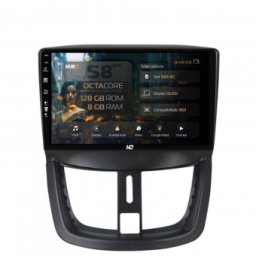 Navigatie Peugeot 207 (2006-2015) 8GB RAM Android 13 Octacore Slot Sim 4G DSP GPS Wi-FI Carplay Android Auto USB Bluetooth Waze Touchscreen 9 Inch
