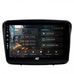 Navigatie Mitsubishi L200 (2005-2014) / Mitsubishi Pajero Sport (2006-2015) 6GB RAM Android 13 Octacore Slot Sim 4G DSP GPS Wi-FI Carplay Android Auto USB Bluetooth Waze Touchscreen 9 Inch