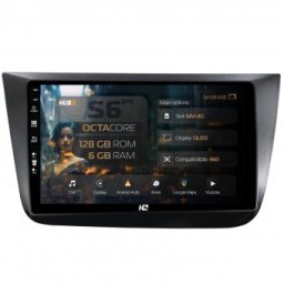 Navigatie Seat Altea Toledo (2005-2012) 6GB RAM Android 13 Octacore Slot Sim 4G DSP GPS Wi-FI Carplay Android Auto USB Bluetooth Waze Touchscreen 9 Inch