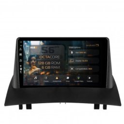 Navigatie Renault Megane 2 (2002-2009) 6GB RAM Android 13 Octacore Slot Sim 4G DSP GPS Wi-FI Carplay Android Auto USB Bluetooth Waze Touchscreen 9 Inch