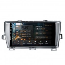 Navigatie Toyota Prius (2009-2014) 6GB RAM Android 13 Octacore Slot Sim 4G DSP GPS Wi-FI Carplay Android Auto USB Bluetooth Waze Touchscreen 9 Inch